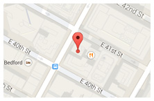 Map of the Pick & Zabicki LLP office at 369 Lexington Avenue, New York